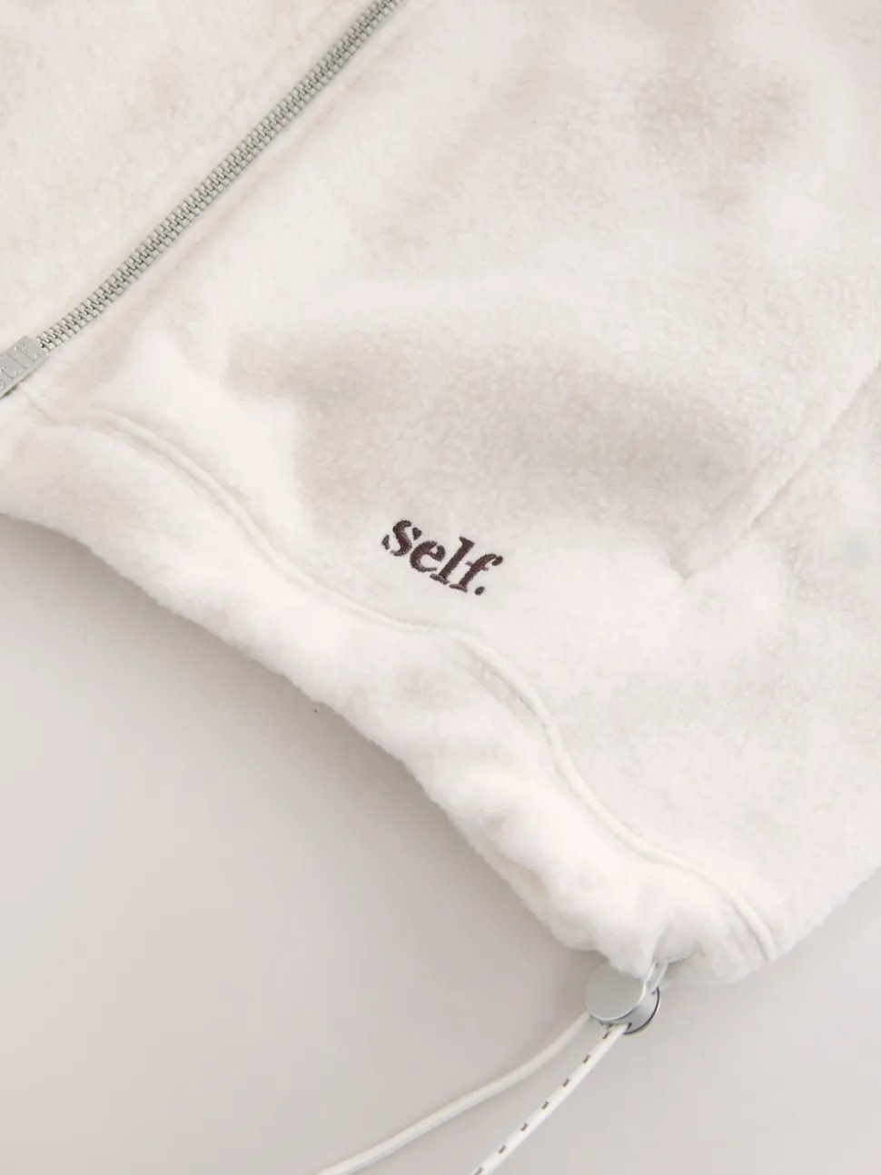 self. Polar fleece met volledige rits
