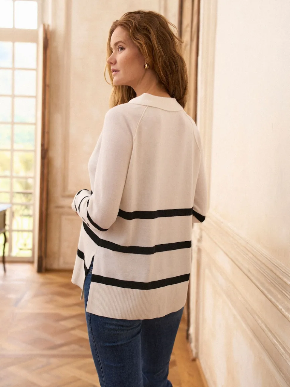 Seraphine Cosy Wool Blend Maternity Collared Jumper