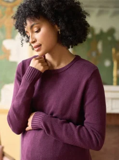 Seraphine Cotton Blend Maternity & Nursing Jumper & Shirt