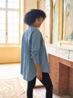 Seraphine Denim Zwangerschaps- en Borstvoedingsoverhemdjurk