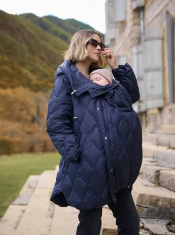 Seraphine Lightweight Quilted 3 in 1 Maternity & Babywearing Coat