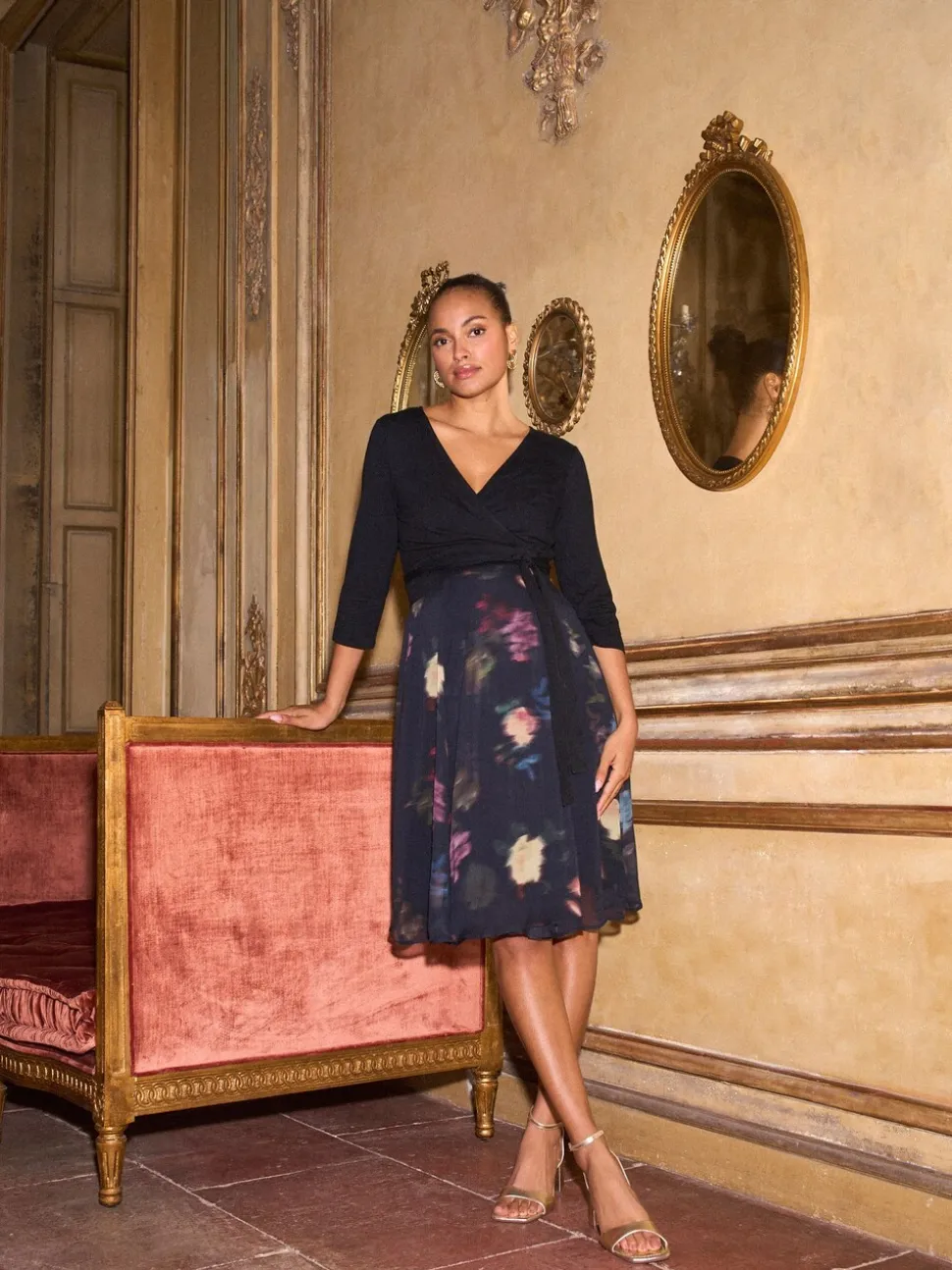 Seraphine Maternity & Nursing Wrap Dress