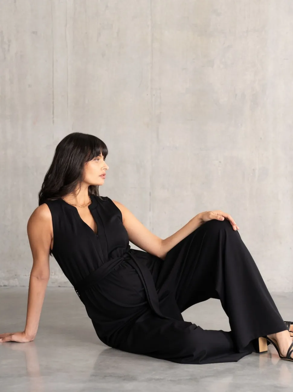 Seraphine Maternity Black Jumpsuit