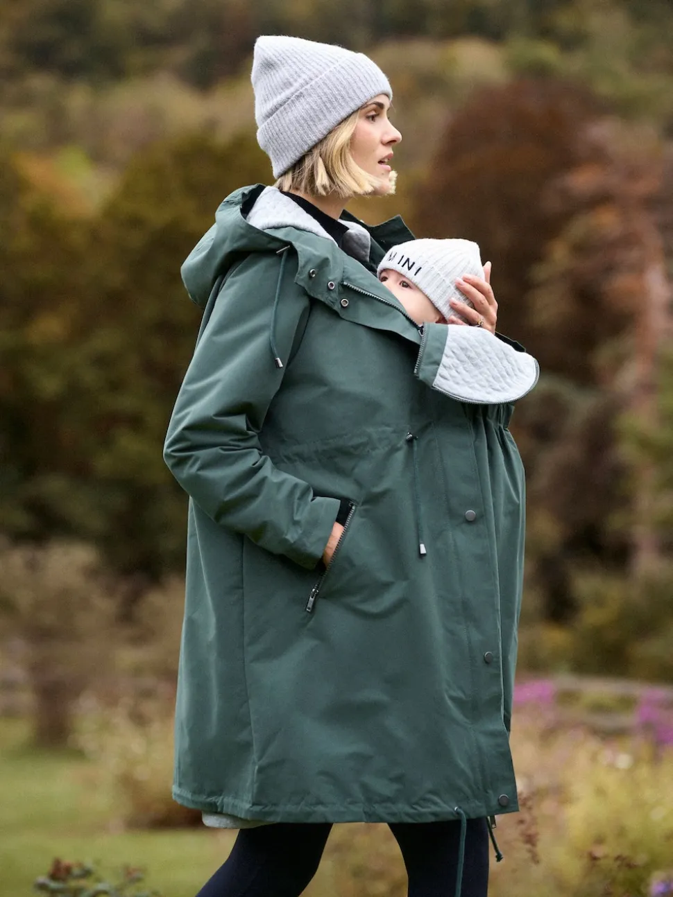 Seraphine Maternity Green Lightweight Parka