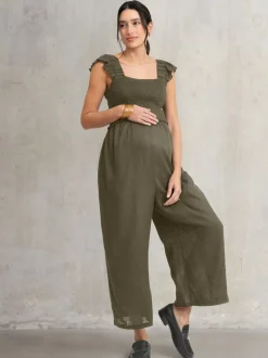 Seraphine Maternity Green Jumpsuit