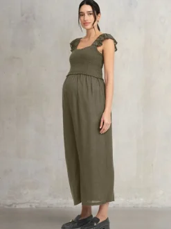 Seraphine Maternity Green Jumpsuit