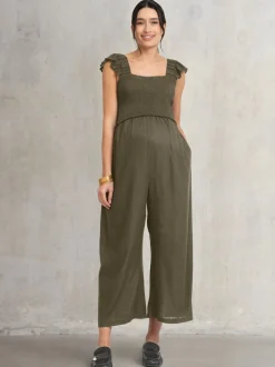 Seraphine Maternity Green Jumpsuit