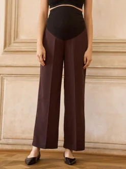 Seraphine Maternity Overbump Fluid Wide Leg Trousers