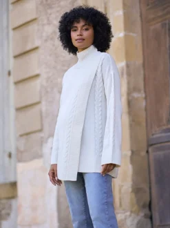 Seraphine Premium 100% Merino Wool Maternity & Nursing Longline Jumper