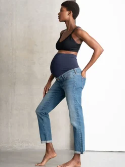 Seraphine premium zwangerschapsjeans van biologisch katoen met ruimvallende pasvorm