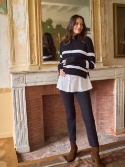 Seraphine Wool Cotton Blend Maternity & Nursing Jumper & Shirt
