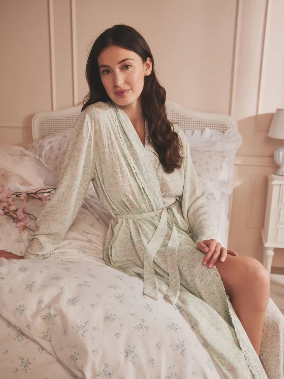 Shabby Chic by Rachel Ashwell® Groene Ditsy Print Kamerjas