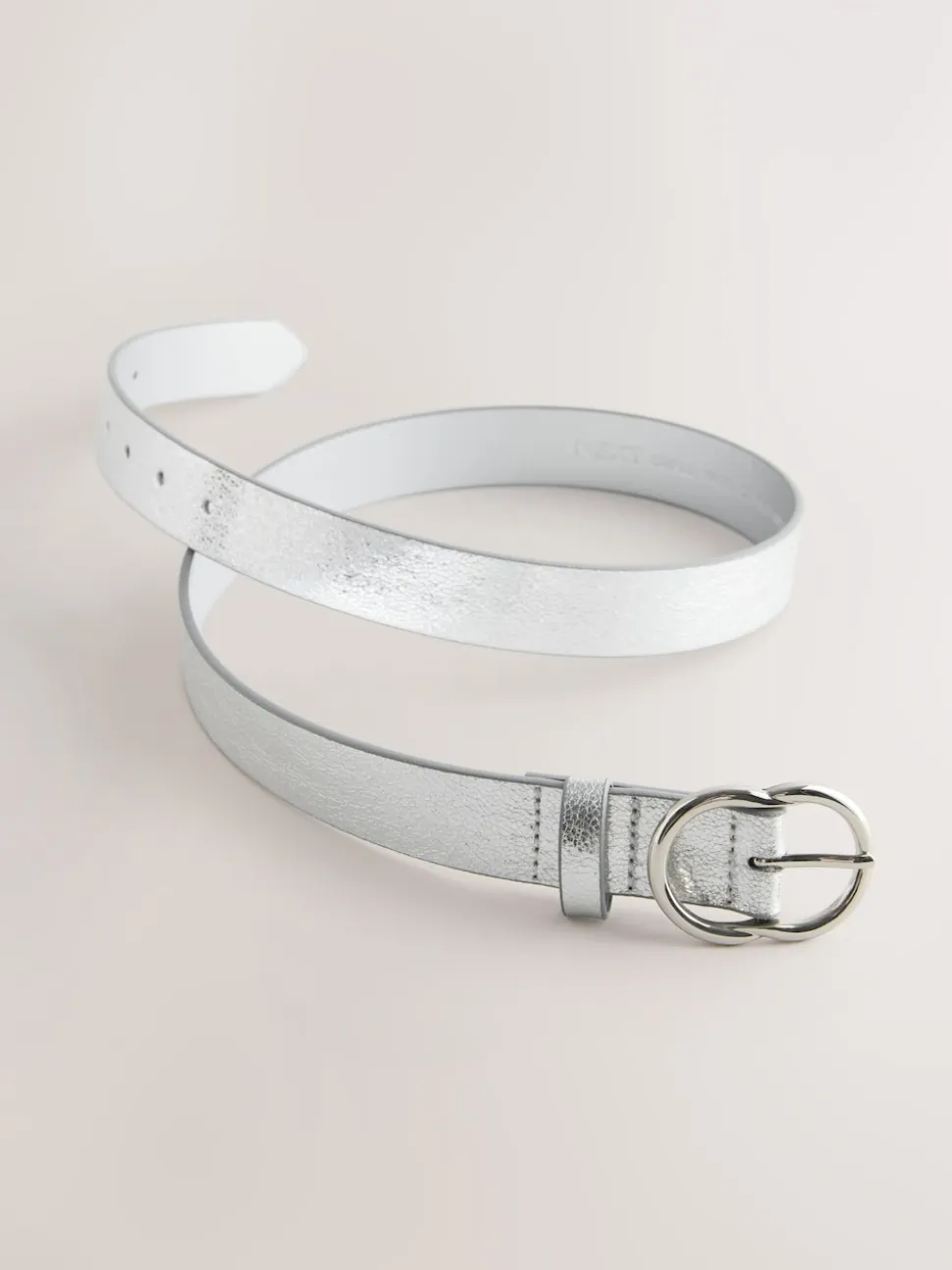 Silver Crackle - Normale PU-riem