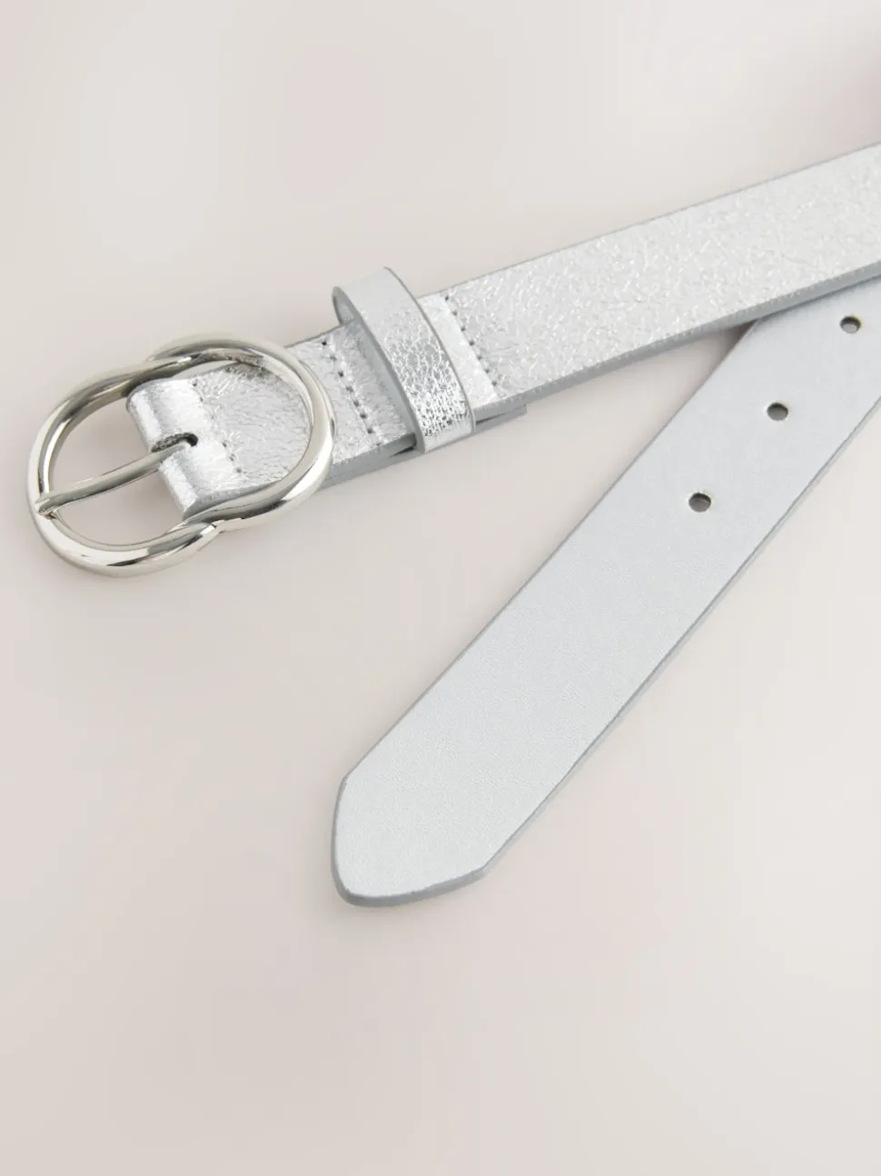 Silver Crackle - Normale PU-riem