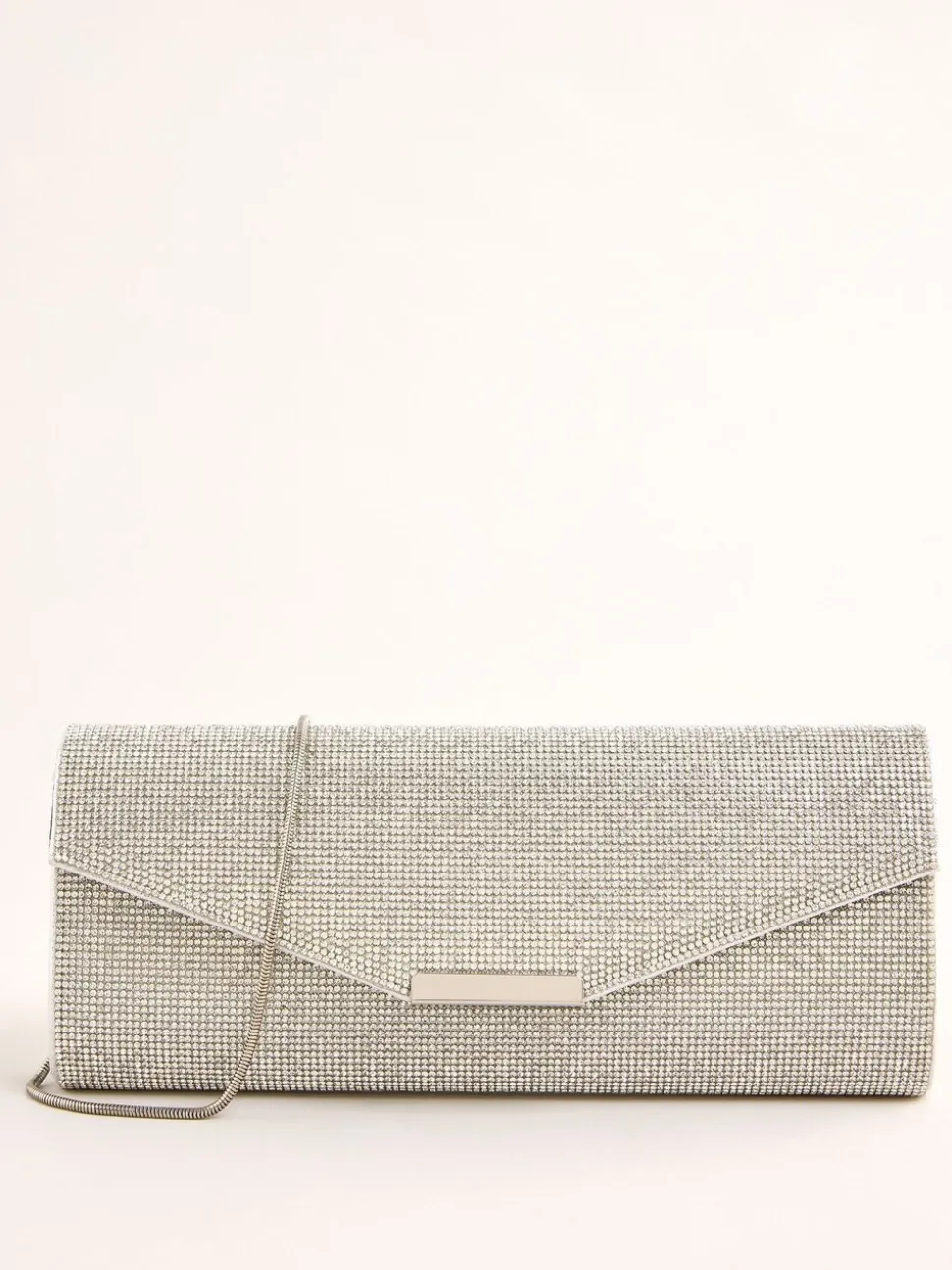 Silver Hotfix - Lipsy Clutch Bag