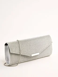 Silver Hotfix - Lipsy Clutch Bag
