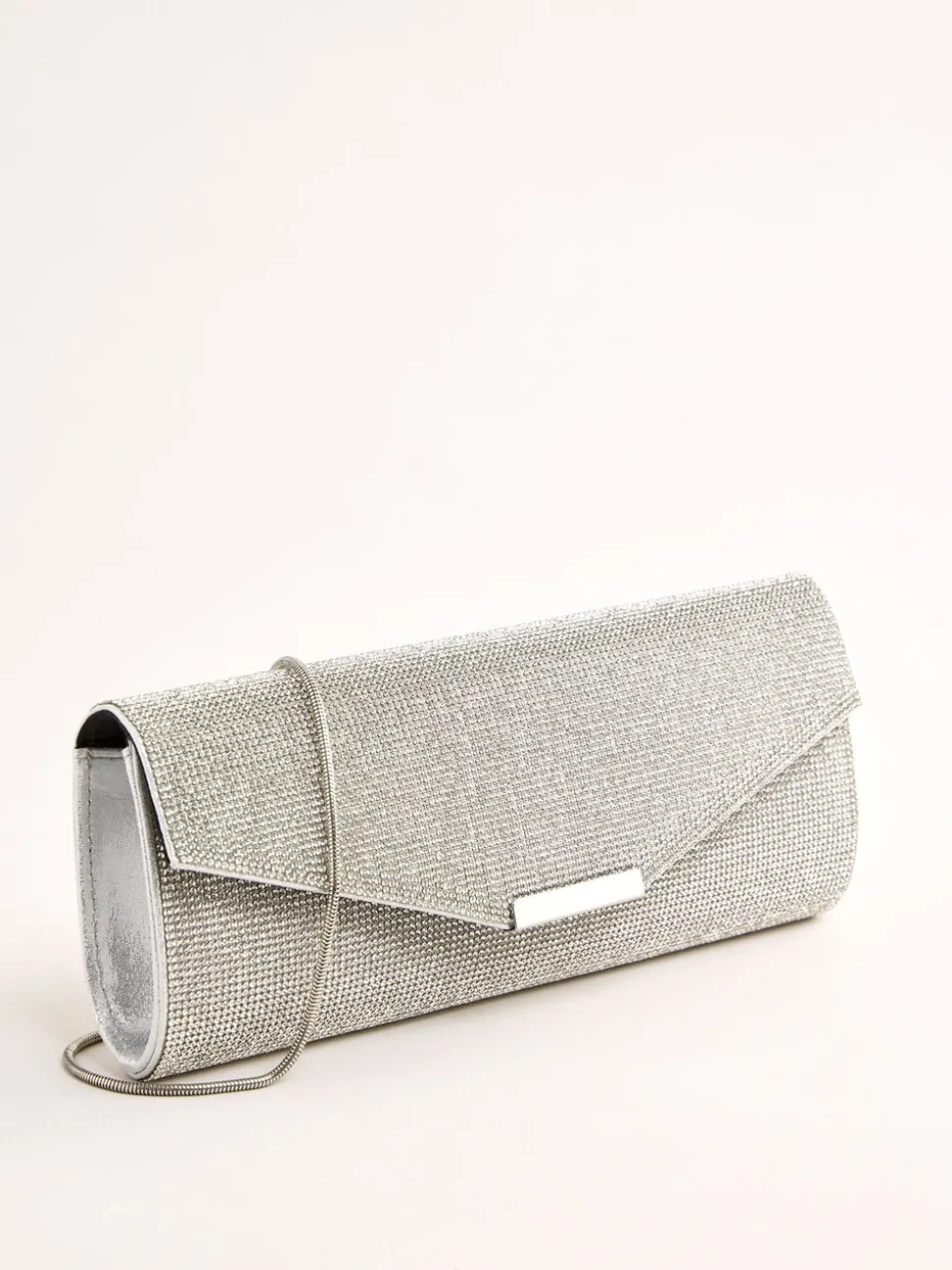 Silver Hotfix - Lipsy Clutch Bag