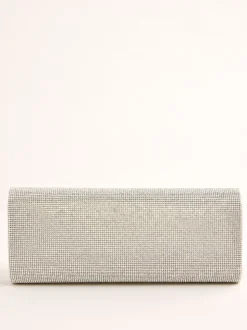 Silver Hotfix - Lipsy Clutch Bag