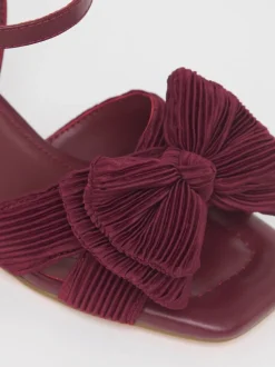 Simply Be Double Bow Block Heels