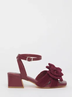 Simply Be Double Bow Block Heels