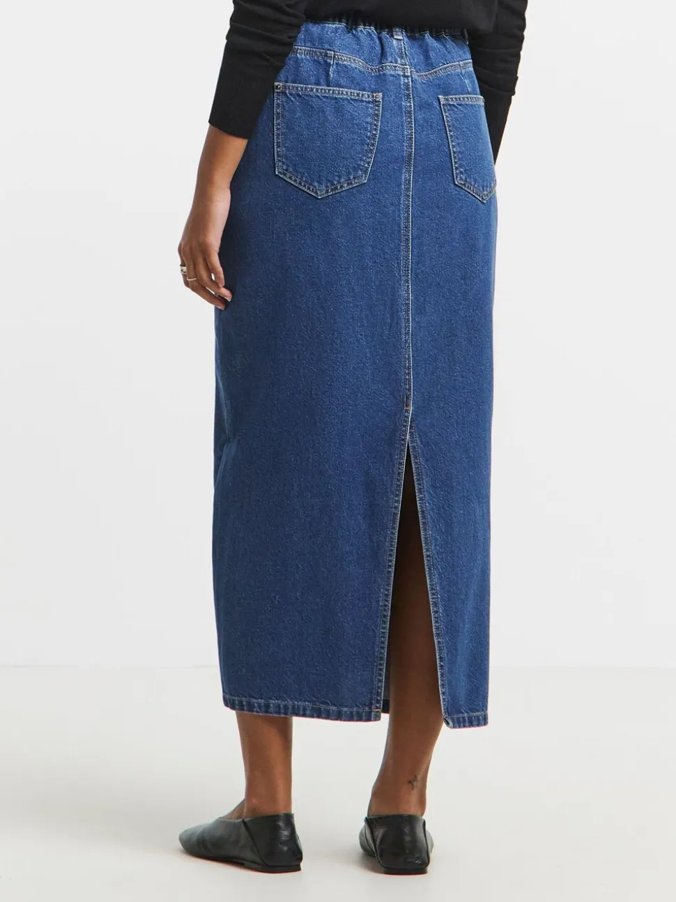 Simply Be Mid Wash Maxi Skirt