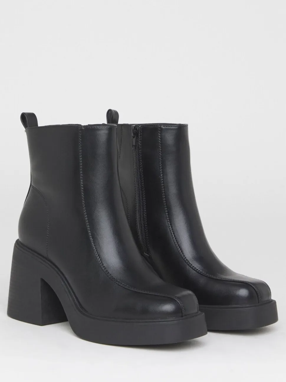 Simply Be Platform Square Toe Ankle Boots