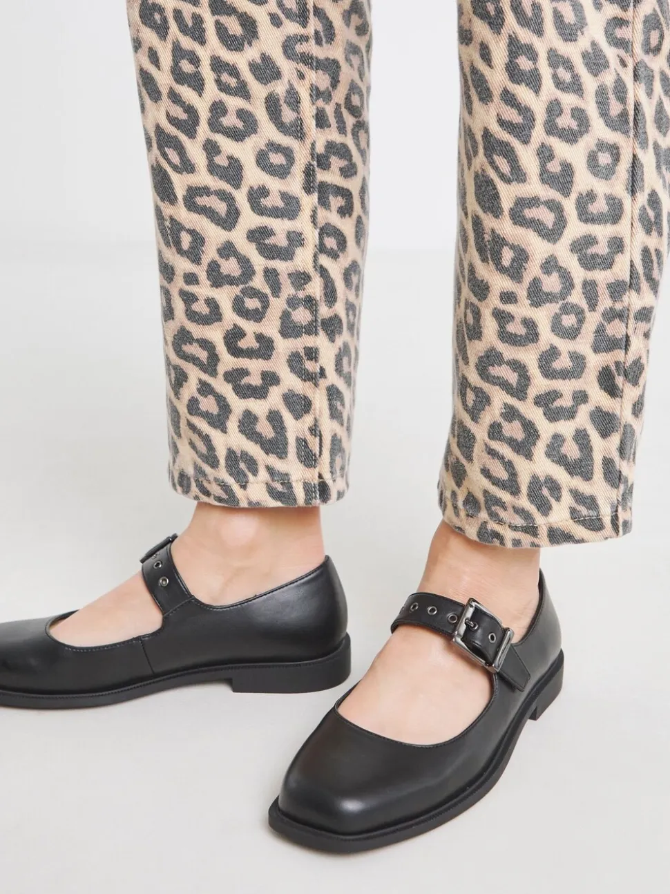 Simply Be Square Toe Flat Mary Jane Shoes