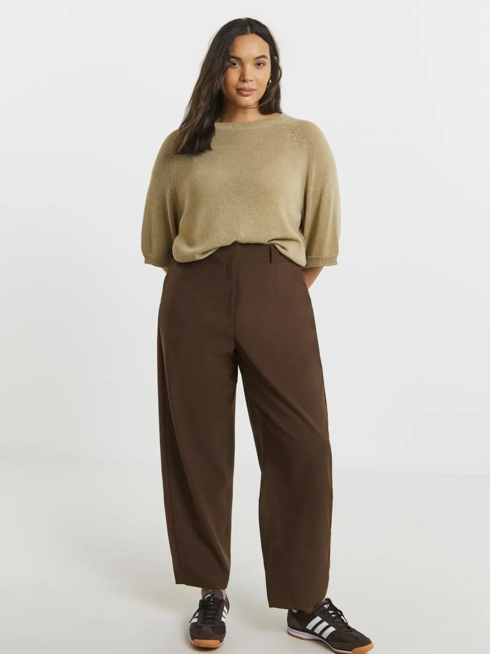 Simply Be Tailored Barrel Leg Trouser