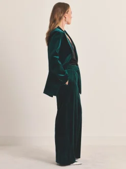 Simply Be Velvet Single Breasted Blazer