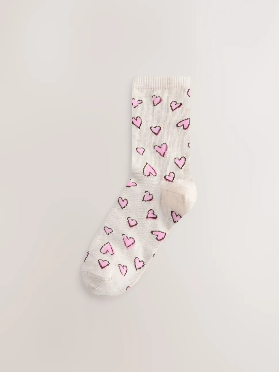 Sketchy Heart - Set van 4 paar enkelsokken