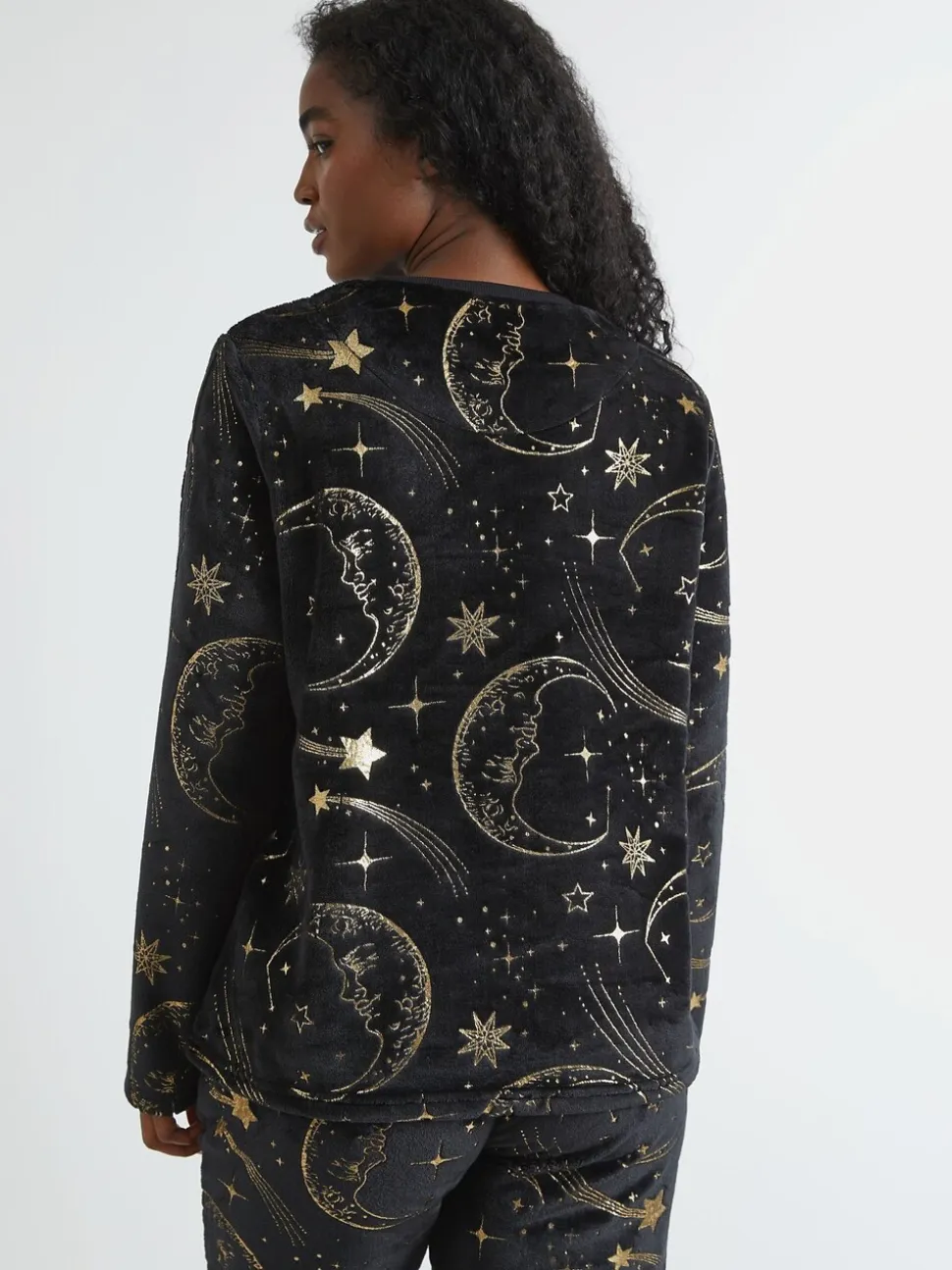 Skinnydip Celestial Gold Twosie Fleece Pyjamas Set