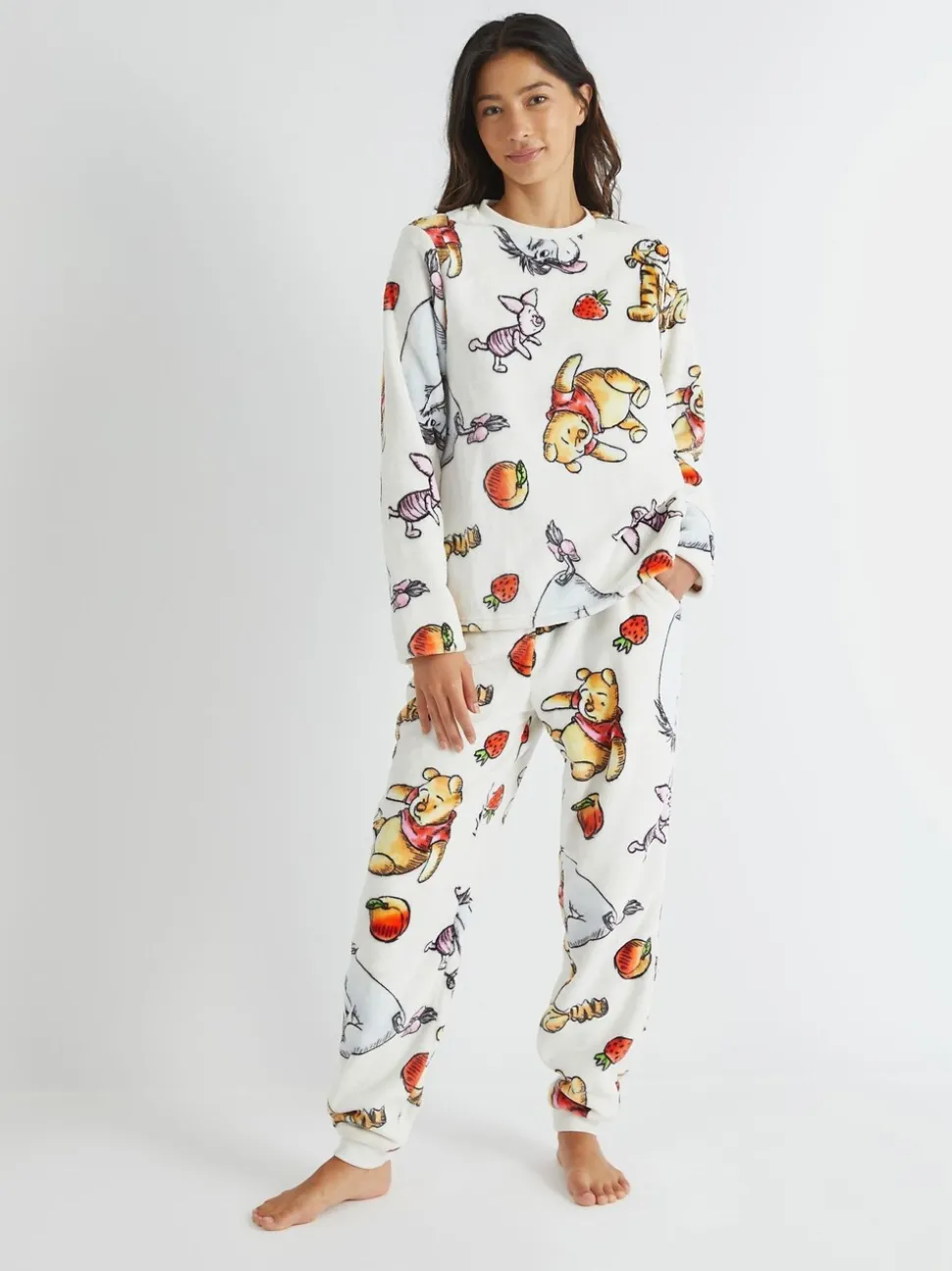Skinnydip Disney Winnie The Pooh Fleece Pyjamas Set