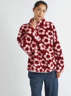 Skinnydip Flower Longline Fleece