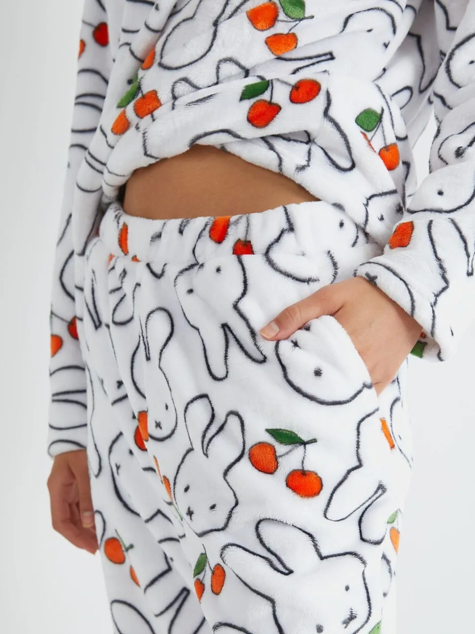 Skinnydip Miffy x Cherry Fleece Pyjamas Set