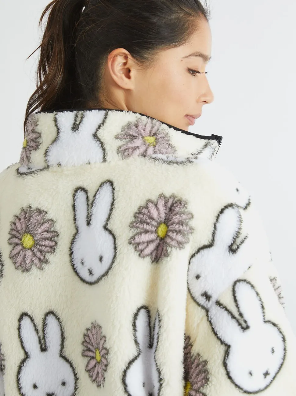 Skinnydip Miffy x Flower Longline Fleece