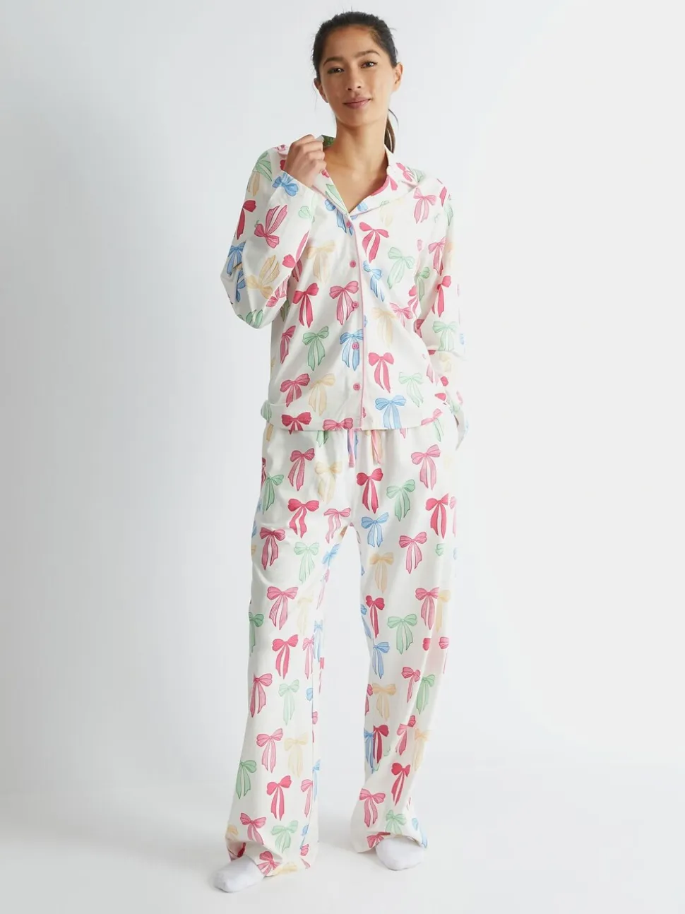Skinnydip Multicolour Bow Pyjama Set