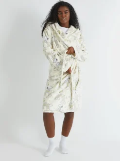 Skinnydip Peanuts x Skinnydip Snoopy Rainbow Print Dressing Robe