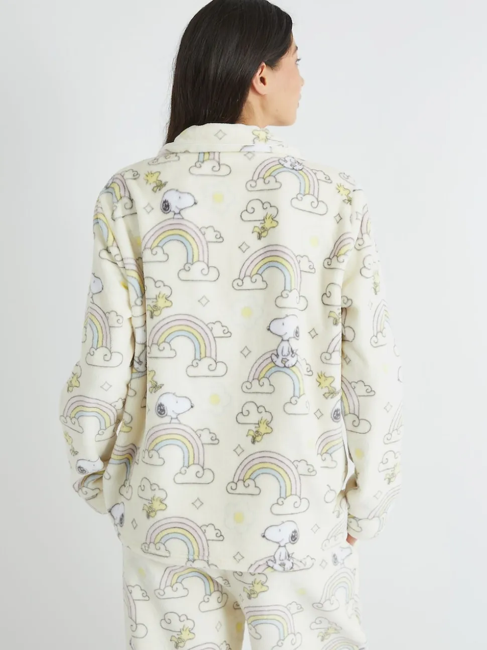 Skinnydip Peanuts x Skinnydip Snoopy Rainbow Fleece Pyjamas Set