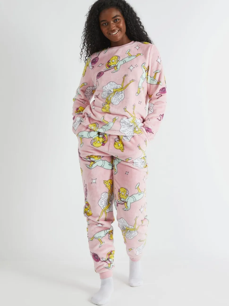 Skinnydip The Simpsons x Skinnydip Mr Burns Fleece Pyjamas Set