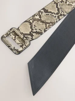Slangenprint - PU Wide Belt