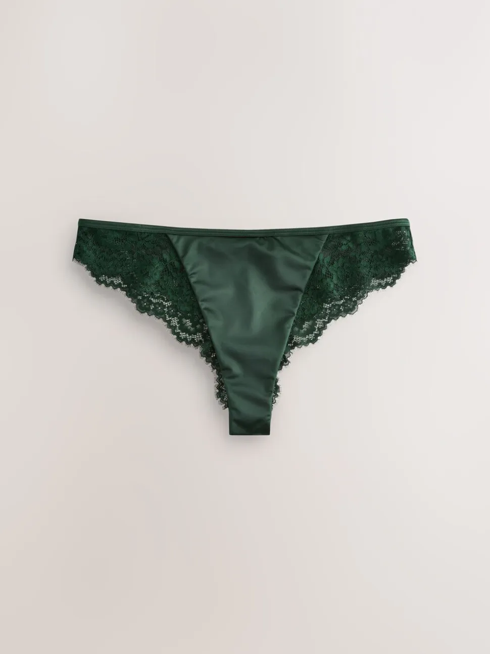 Smaragdgroen - Lace Bow Back Knickers