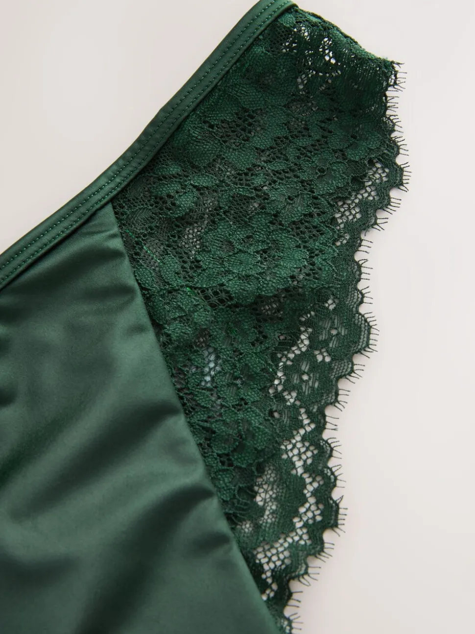 Smaragdgroen - Lace Bow Back Knickers