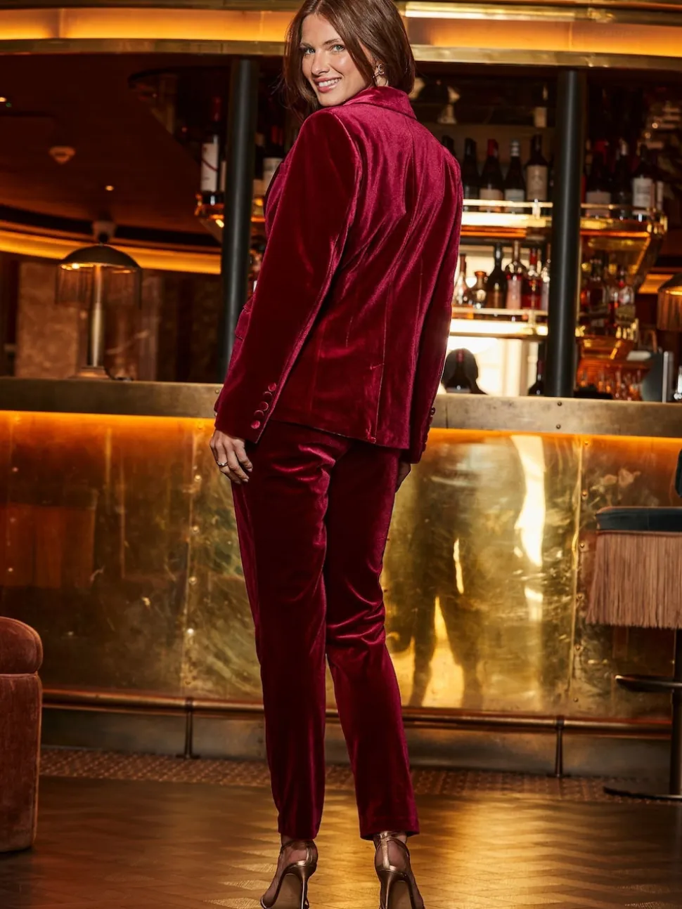 Sosandar fluwelen maatgesneden blazer