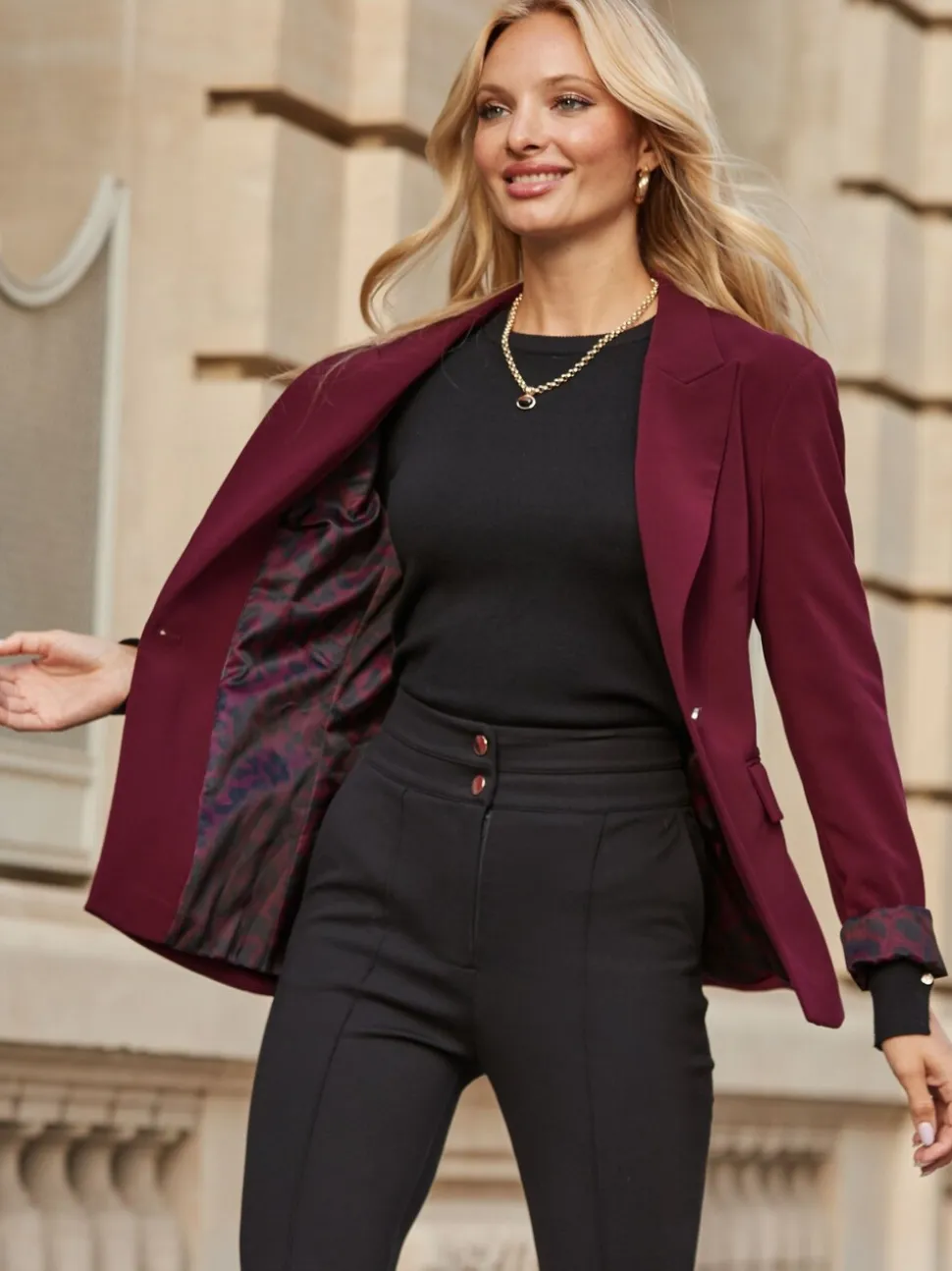 Sosandar Single Breasted Blazer