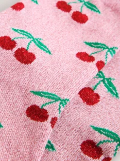Sparkle Cherries - 1 Pack Ankle Socks in a Gift Box