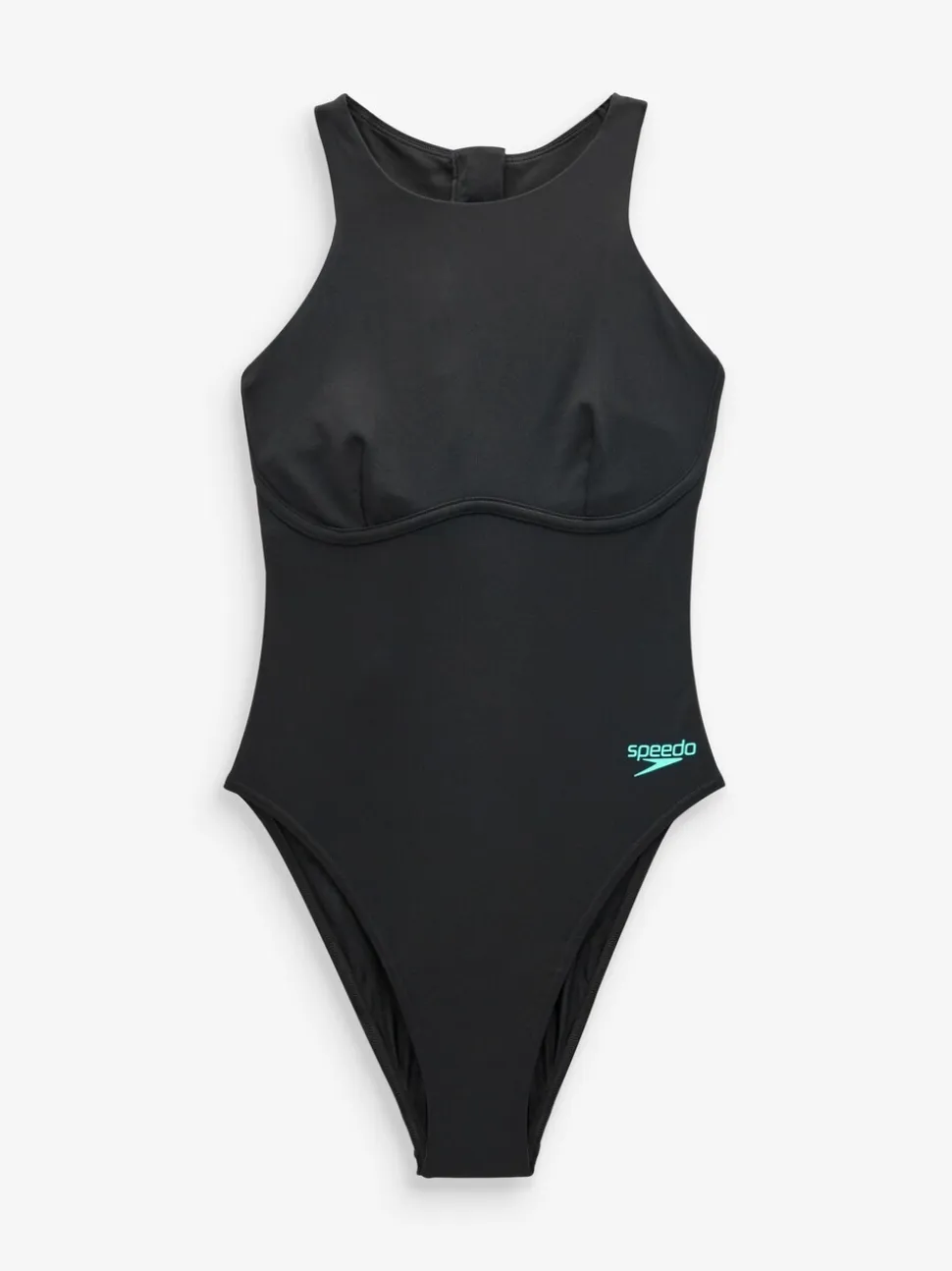 Speedo Racer-badpak met rits en ingebouwde zwembeha