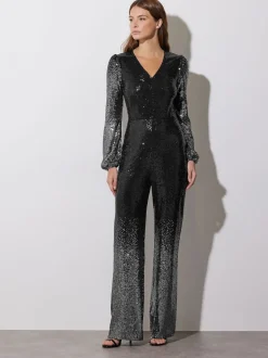 Star by Julien MacDonald Sequin Ombre Jumpsuit