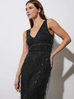 Star by Julien MacDonald Tassel Sequin Jumpsuit