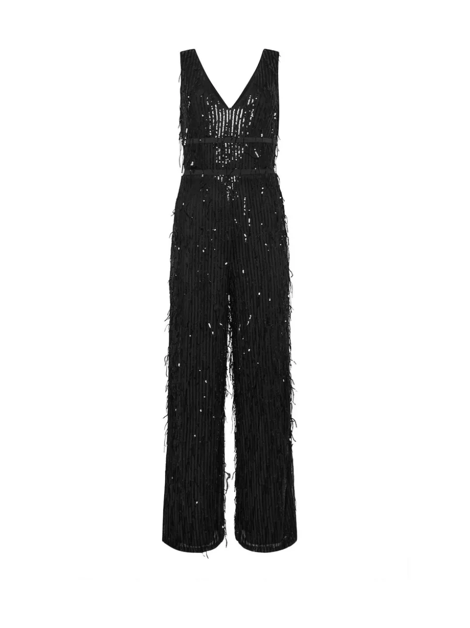 Star by Julien MacDonald Tassel Sequin Jumpsuit