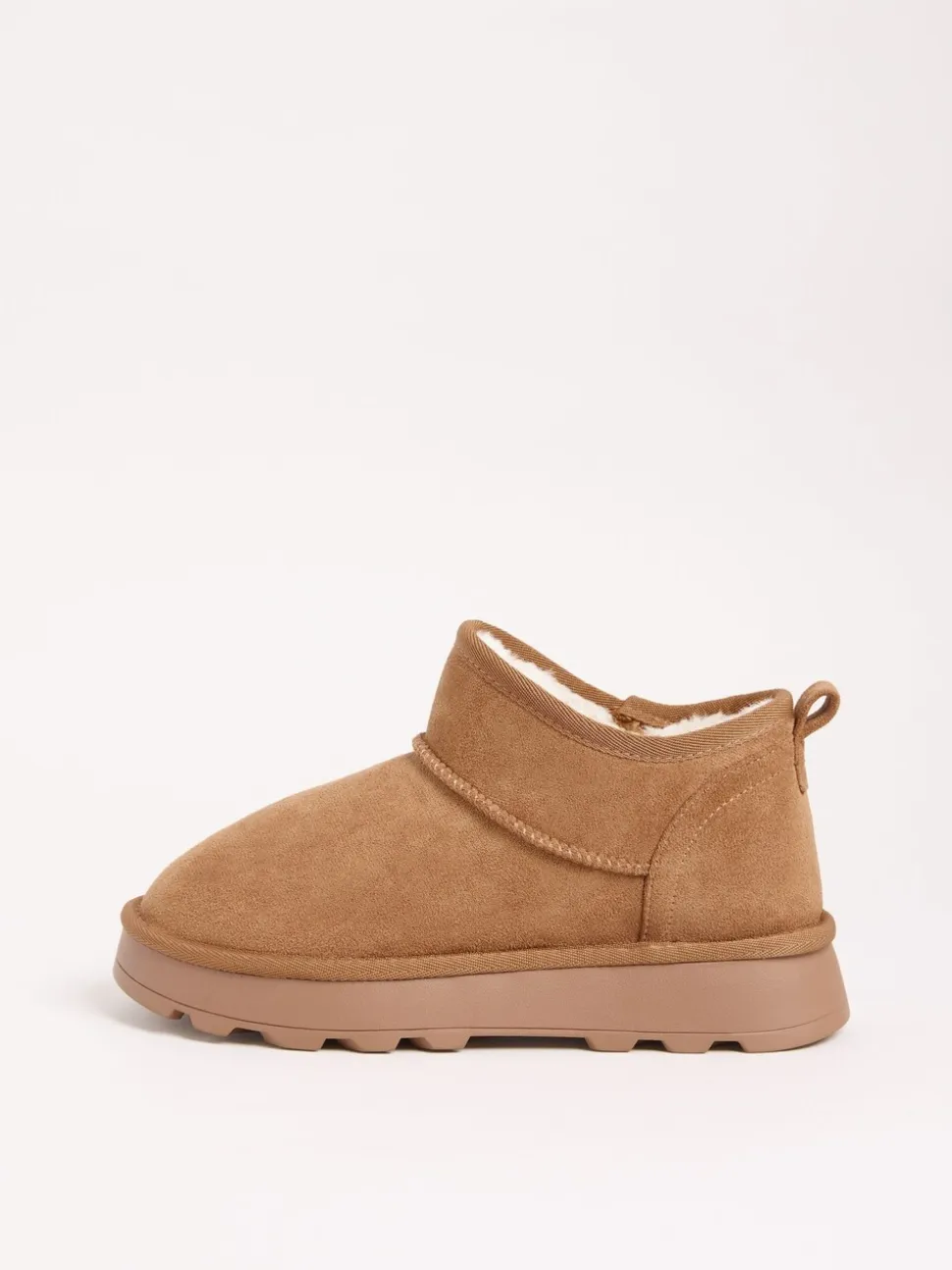 Tan Natural - Friends Like These Cosy Faux Fur Lined Ankle Suede Boots